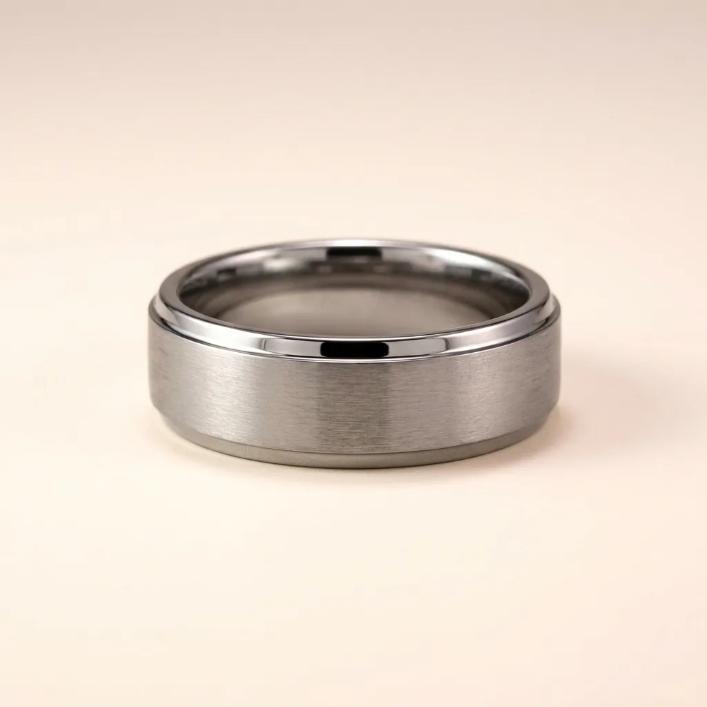 Brushed Tungsten Wedding Band